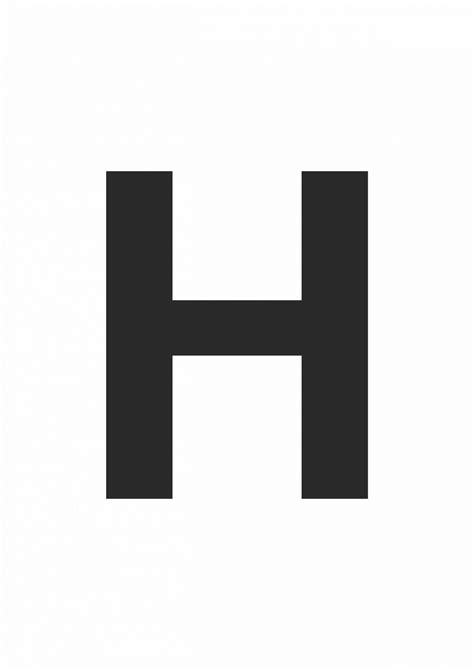 H Letter Printable